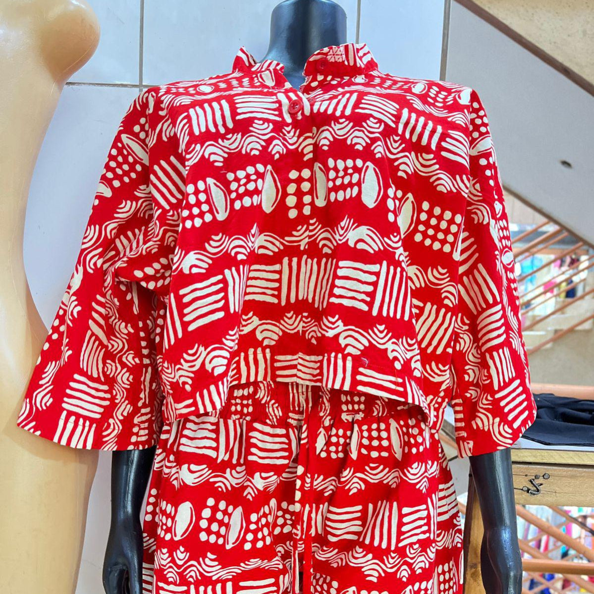 TWO PIECE PINK CUTE PRINTS