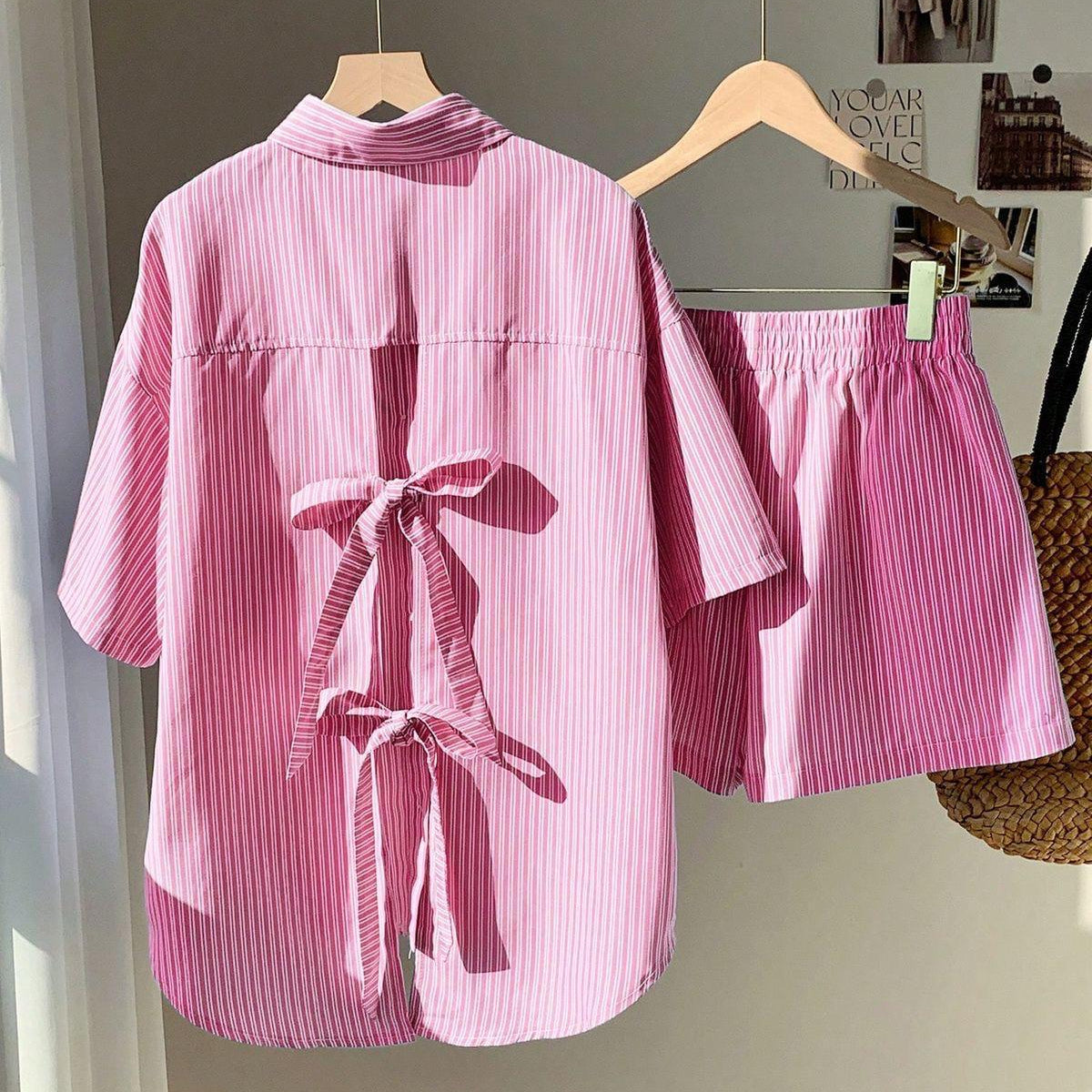 PINK STRIPPED OUTFIT