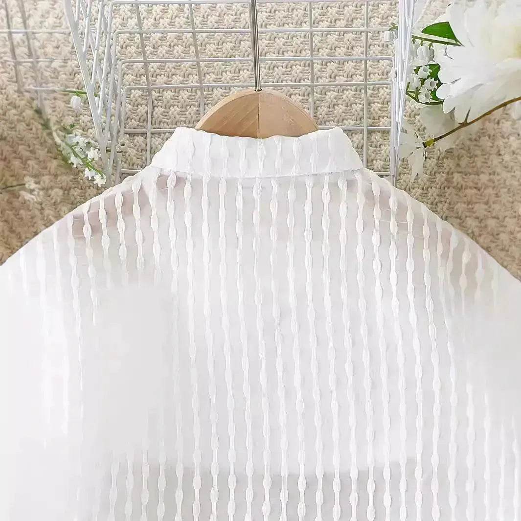 Summer White 3 pcs outfit set for newborn baby girl