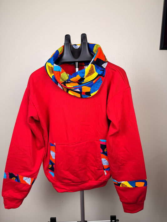 heritage-meets-urban scarf Hoodie