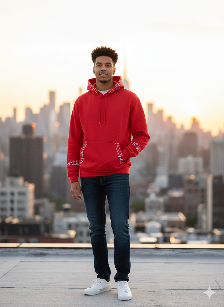 The Crimson Mosaic hoodie