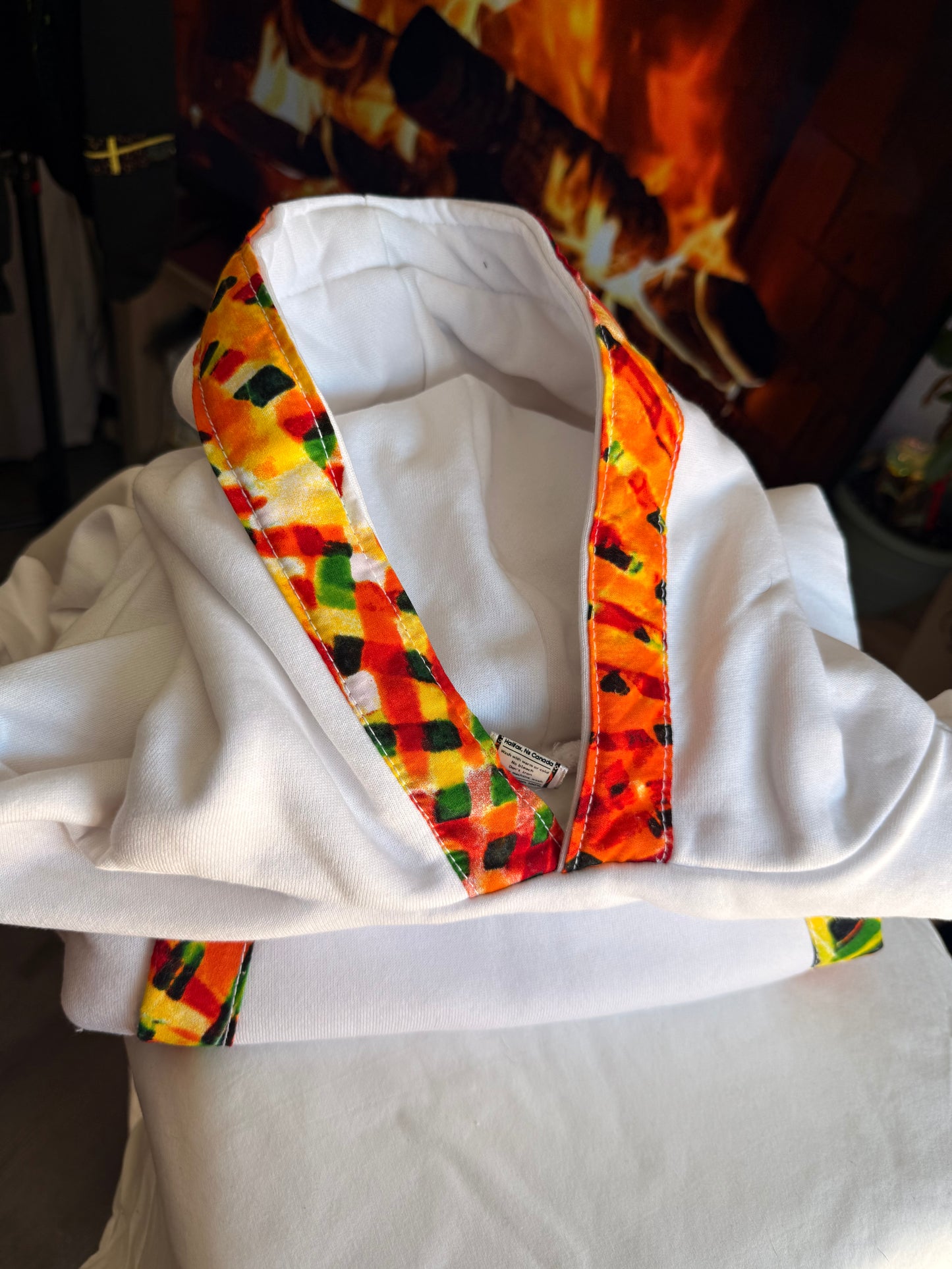 White everyday street wear hoodie